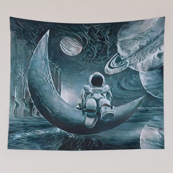 Item preview, Astronaut Sitting on the Moon designed and sold by Brushless.