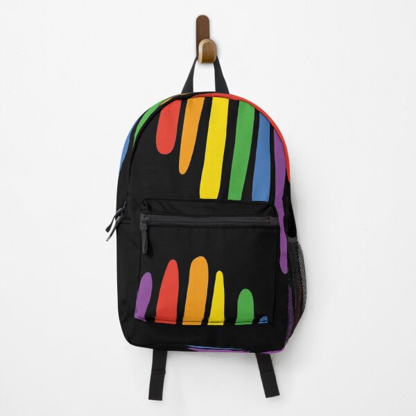 Item preview, LGBTQ+ Rainbow Heart on Black Background designed and sold by karetniy.