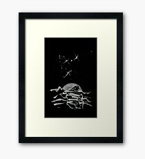 Brush and Ink - 0157 - Sky Fishers Framed Print