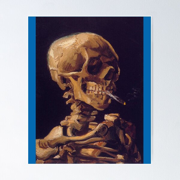 Item preview, Vincent Van Gogh_s _Skull with a Burning Cigarette_    designed and sold by cuthead.