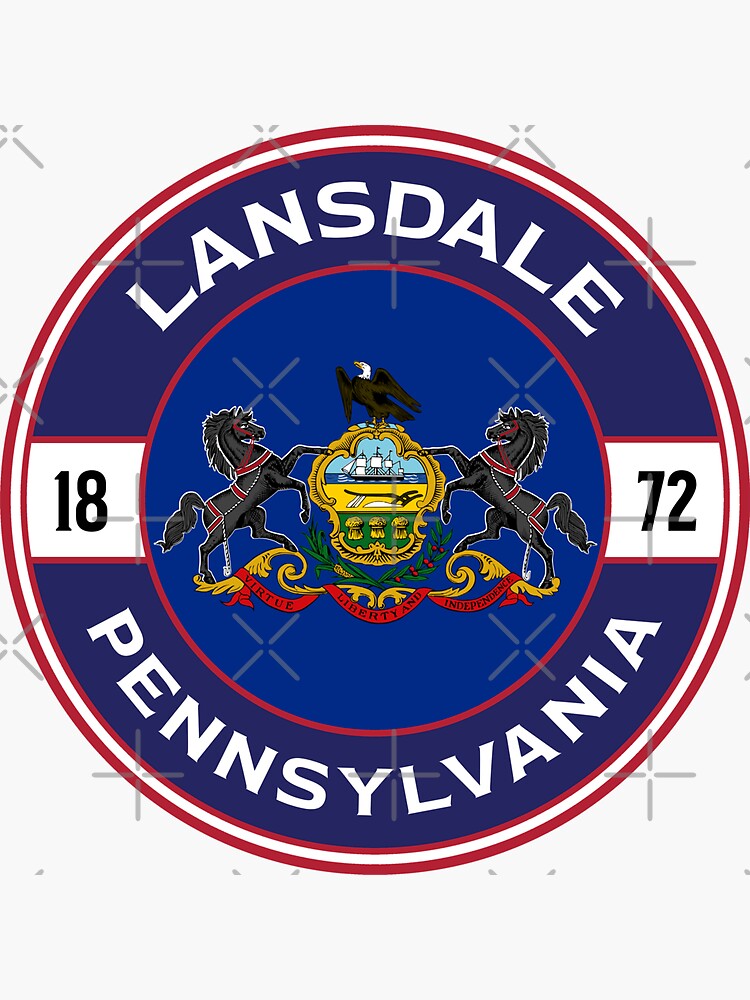 "Lansdale Lansdale, Pennsylvania American locations" Sticker for