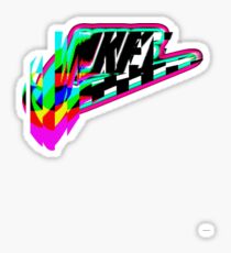 Glitched logo Sticker