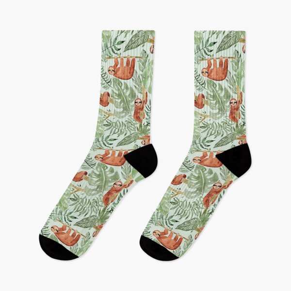 Item preview, Joyful Sloths on Pale Mint Green designed and sold by MilaMooDesigns.