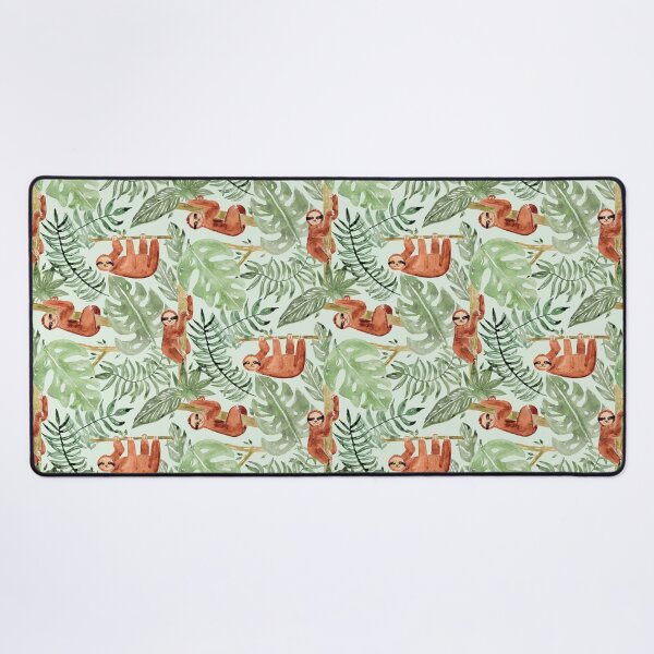 Item preview, Joyful Sloths on Pale Mint Green designed and sold by MilaMooDesigns.