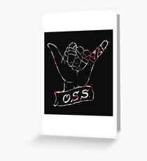 OSS Hand ( BJJ / Brazilian Jiu Jitsu ) Greeting Card