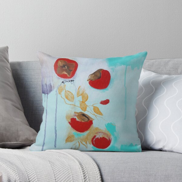 Item preview, Falling Persimmons in Teal designed and sold by Lydia Quinones.