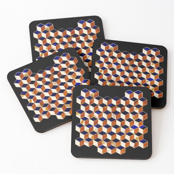 Item preview, Cube geometric pattern designed and sold by Milamara.