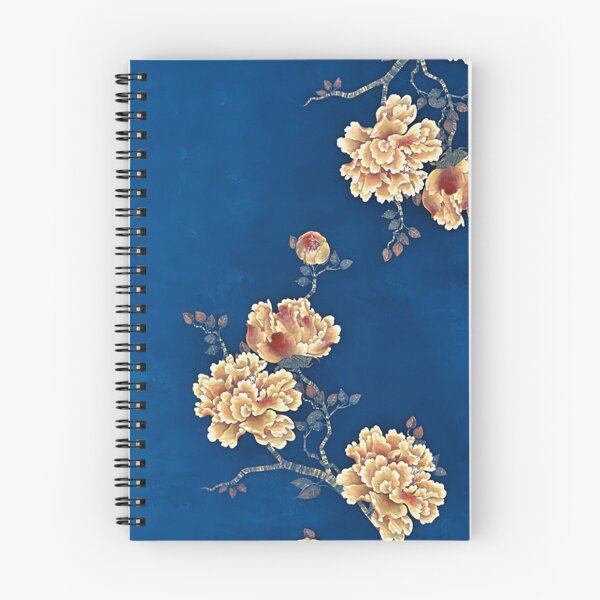 Item preview, Enhanced Japanese vintage watercolour art with blue background designed and sold by Corinne Alexa Jackson.