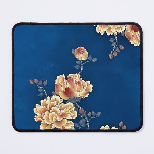 Item preview, Enhanced Japanese vintage watercolour art with blue background designed and sold by Corinne Alexa Jackson.