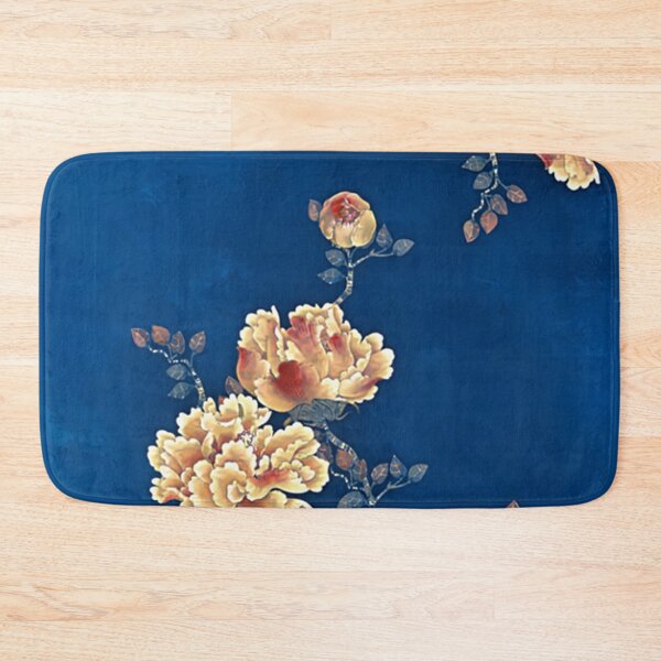 Item preview, Enhanced Japanese vintage watercolour art with blue background designed and sold by Corinne Alexa Jackson.