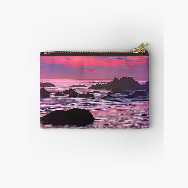 Item preview, Pink Purple Sunset - Oil Painting designed and sold by Unaiza Khalid.