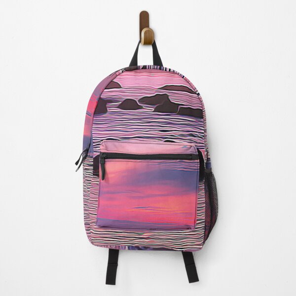 Item preview, Pink Purple Sunset - Oil Painting designed and sold by Unaiza Khalid.