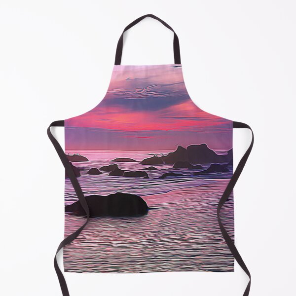 Item preview, Pink Purple Sunset - Oil Painting designed and sold by Unaiza Khalid.