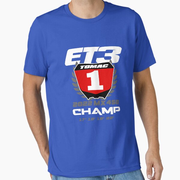 Item preview, Eli Tomac Motocross 2022 Motocross Champion ET3 RED Number Plate Design designed and sold by JohnyyBrap.