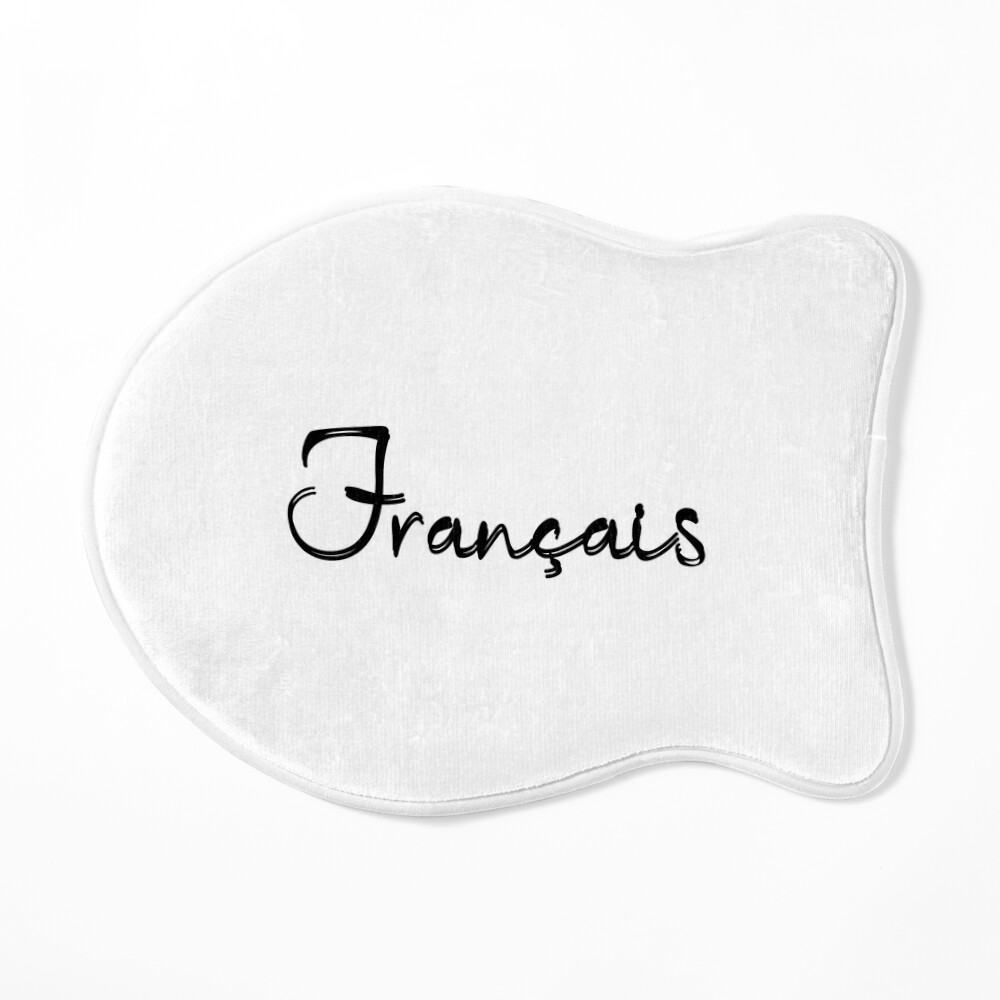 Français - French Cursive School Subject Label