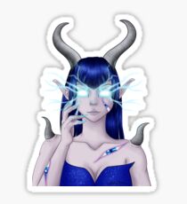 demone elfe sans fond Sticker