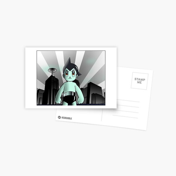 Astroboy Cityscape Postcard