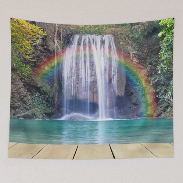 Item preview, Amazing Waterfall with Rainbow designed and sold by Luxxe87.