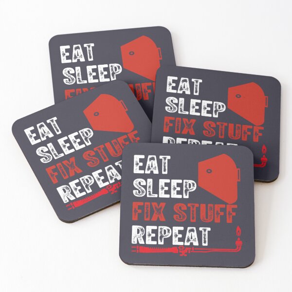 Item preview, Eat Sleep Fix Stuff Repeat        designed and sold by PurpleZebraDs.