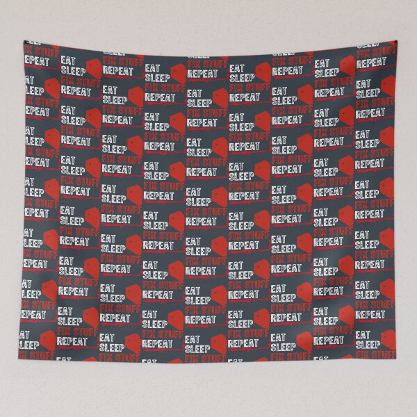 Item preview, Eat Sleep Fix Stuff Repeat        designed and sold by PurpleZebraDs.