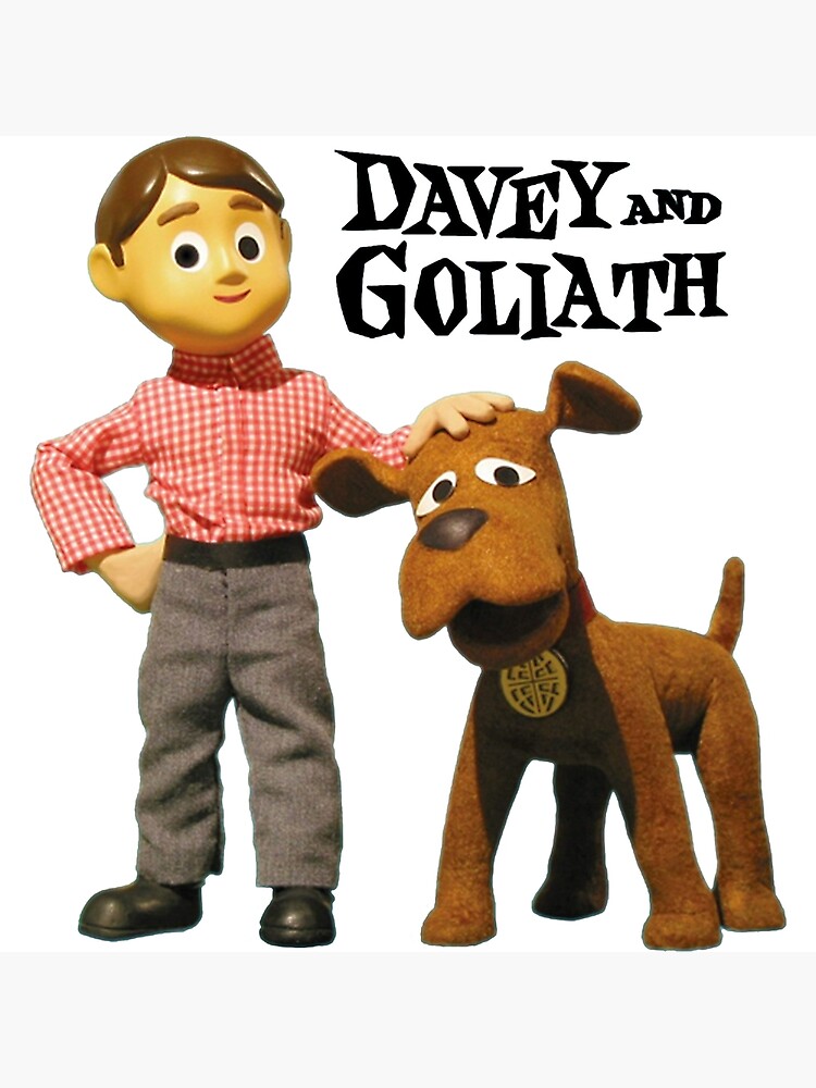 Davey And Goliath: A Boy And His Talking Dog Art Board Print for Sale by  ExRetailZombie