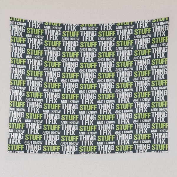 Item preview, I Fix Stuff And I know Thing Funny Dad   designed and sold by PurpleZebraDs.