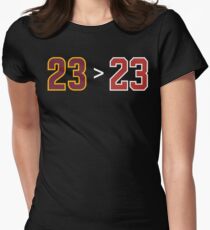 James over Jordan - 23 > 23 Women's Fitted T-Shirt