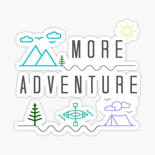 Aperçu de l'œuvre Sortez pour plus d'aventure, camping, kayak, randonnée, cadeau créée et vendue par BookeryBoutique.