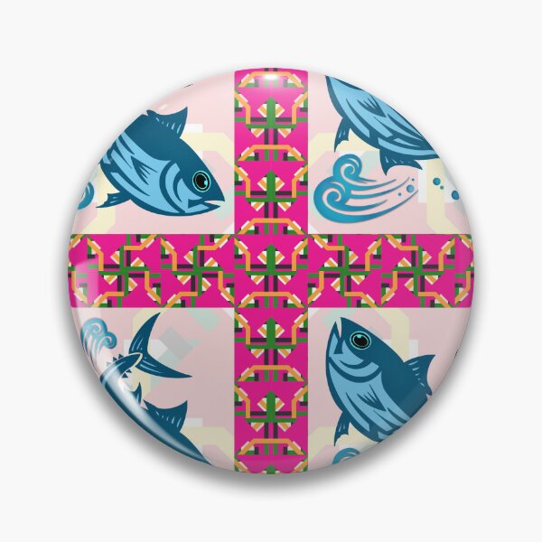 Item preview, The Bluefin Tuna Design in Seamless Pattern designed and sold by MyMemoriesArts.