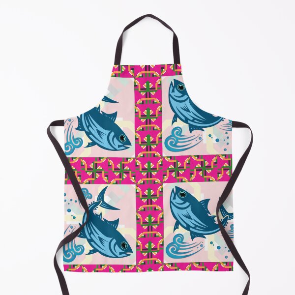 Item preview, The Bluefin Tuna Design in Seamless Pattern designed and sold by MyMemoriesArts.
