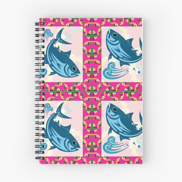 Item preview, The Bluefin Tuna Design in Seamless Pattern designed and sold by MyMemoriesArts.