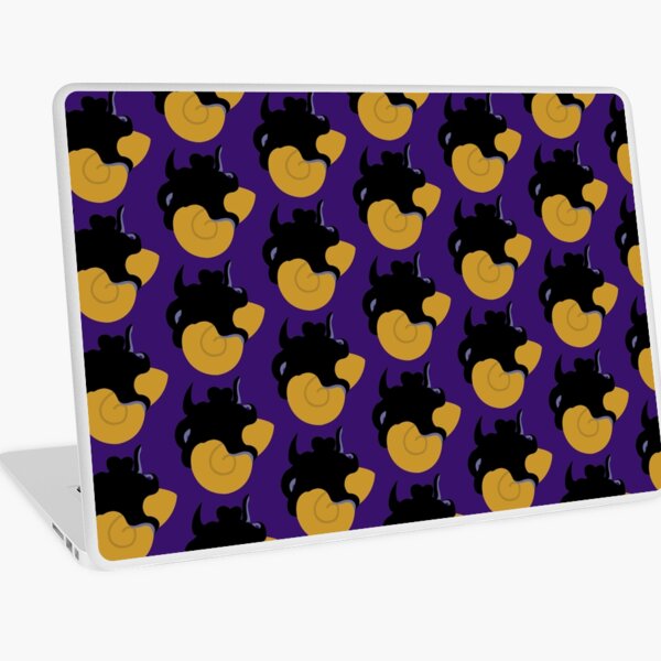 Villain Laptop Skins Redbubble - clockwork owns 2 classic roblox pumpkin heads roblox