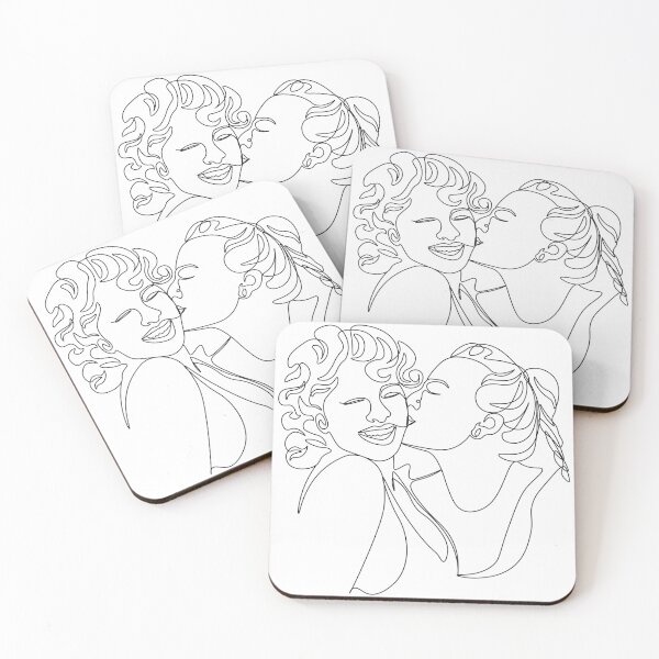 Item preview, Lesbian couple line art designed and sold by Nagn.