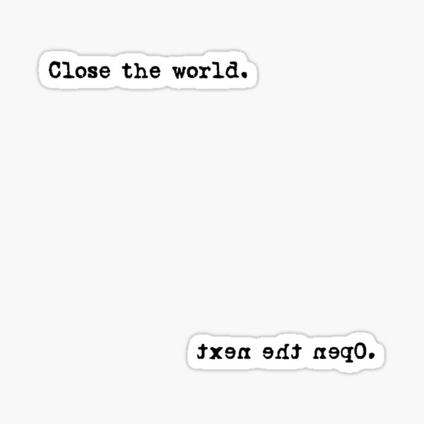 Item preview, Lain - Open / Close the World designed and sold by Graywords.