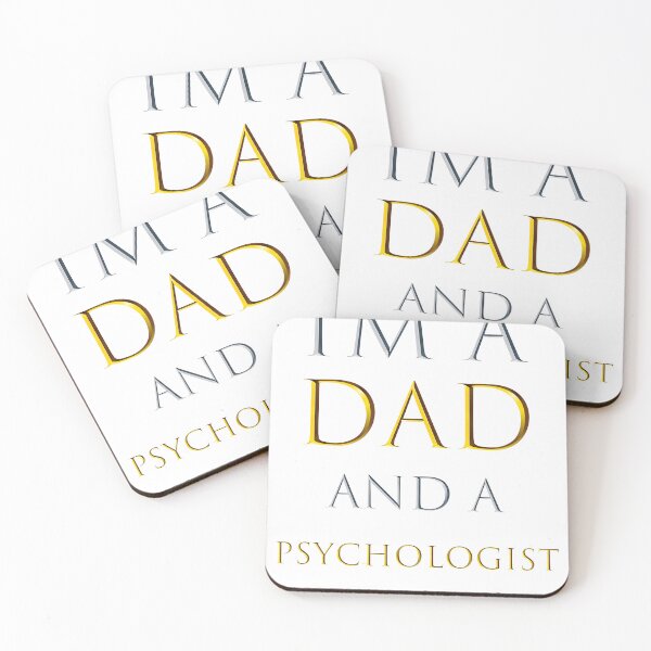 Item preview,  i'm a dad and a psychologist nothing scares me - funny job quotes designed and sold by pat227jc.