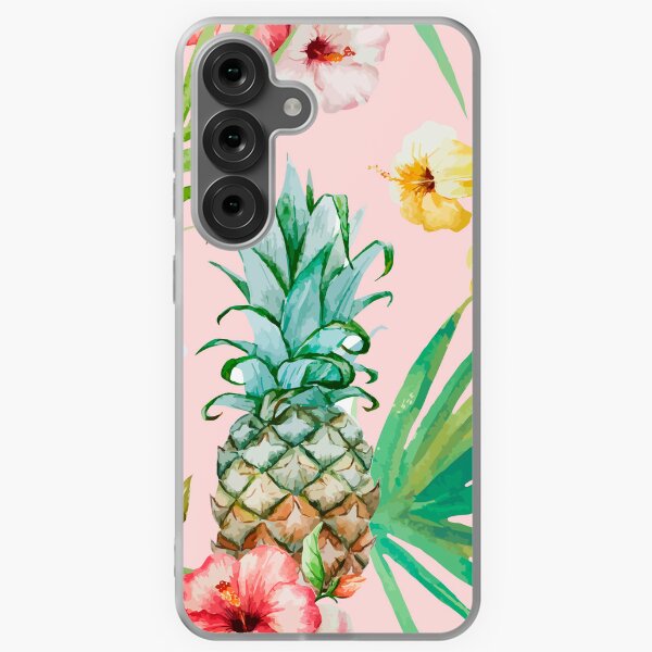 Aperçu de l'œuvre Hawaï | Jungle botanique tropicale vintage | Aquarelle Florale Blush Pastel Ananas Palmier Peinture créée et vendue par 83oranges.