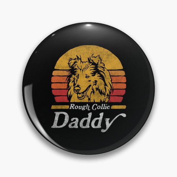 Item preview, Retro Vintage Rough Collie Daddy designed and sold by More Cute Dogs.