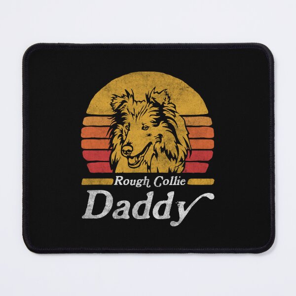 Item preview, Retro Vintage Rough Collie Daddy designed and sold by More Cute Dogs.