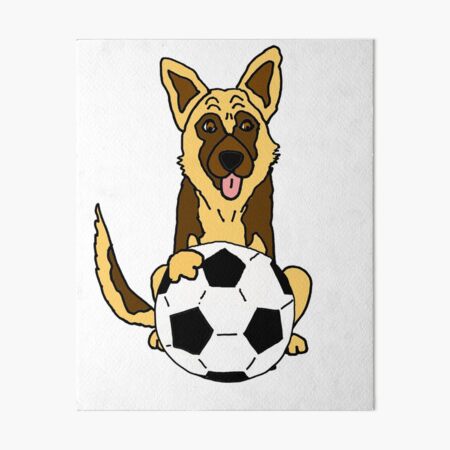 The Cheerful Soccer Star On The Field Dog Or Cat Painting