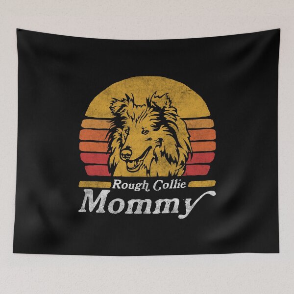 Item preview, Retro Vintage Rough Collie Mommy designed and sold by More Cute Dogs.