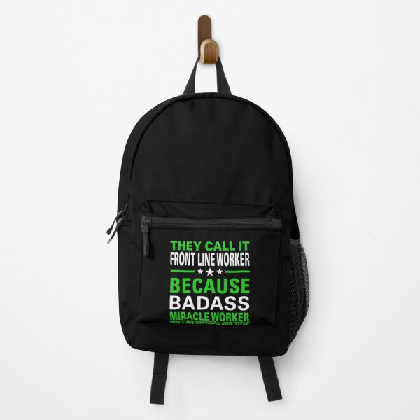 Item preview, Awesome Front Line Worker Badass Miracle Worker Design designed and sold by Inspired-Tech.