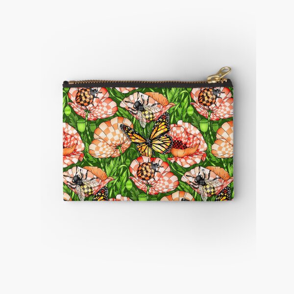 Item preview, Checkered Poppy Pollen Seekers - green designed and sold by Perrin Le Feuvre.