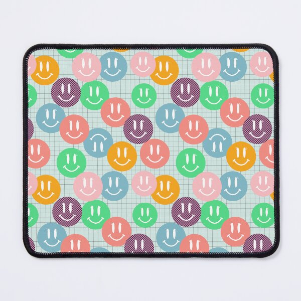 Item preview, Cute pastel happy face pattern designed and sold by Preppy Aesthetic Designs.
