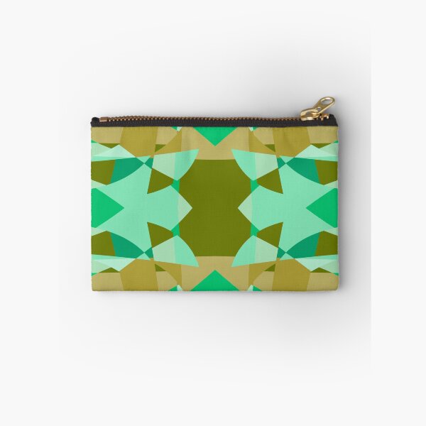 Item preview, Abstract Patchwork Shapes Angles Curves Triangles Green designed and sold by AraljanFusion.