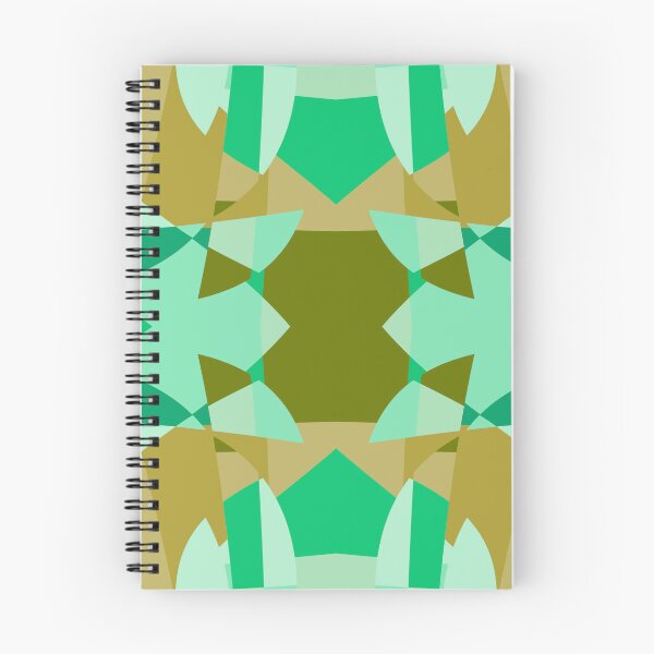 Item preview, Abstract Patchwork Shapes Angles Curves Triangles Green designed and sold by AraljanFusion.