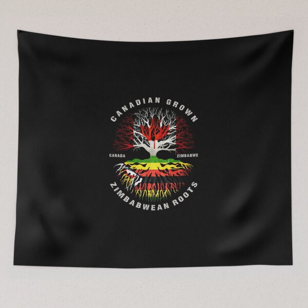 Item preview, Canadian Grown Zimbabwean Roots Zimbabwe Flag Canada Flag designed and sold by DanielaKralova.
