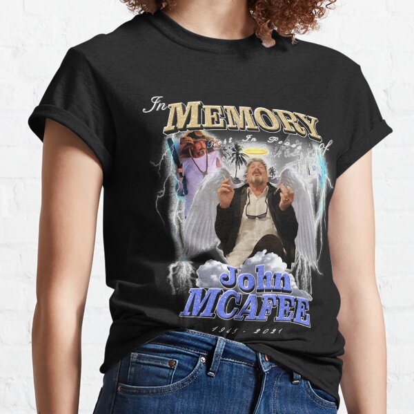Great Model Rest In Peace John Mcafee Cool Graphic Gift Classic T-Shirt