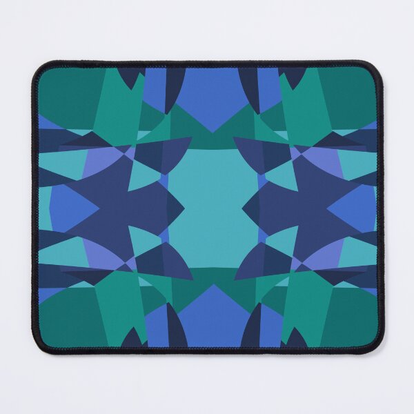 Item preview, Abstract Patchwork Shapes Angles Curves Triangles Navy Purple designed and sold by AraljanFusion.