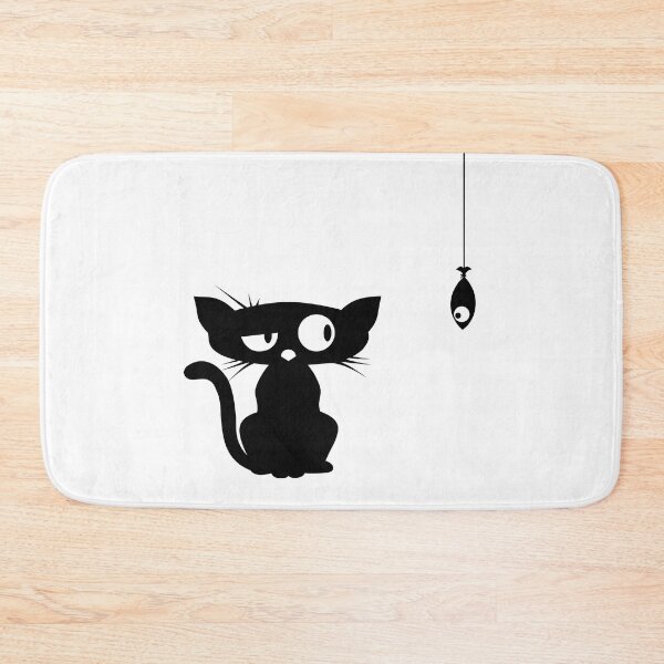 Item preview, Funny Cat and Fish designed and sold by elizaldesigns.