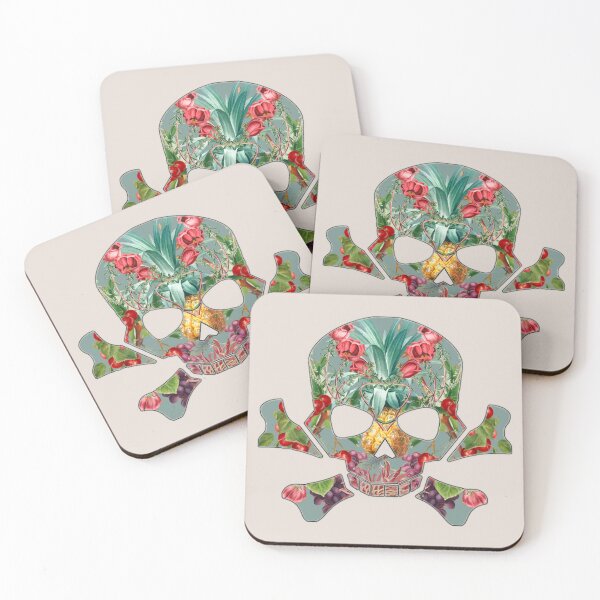 Item preview, Decorative Skull Filled With Vintage Flowers designed and sold by TrulyEpoque.